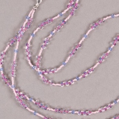 Bittersweet Berry Bead Necklace Lilac
